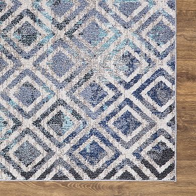 Concord Global Vintage Diamonds Geometric Area Rug