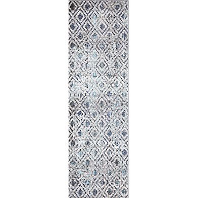 Concord Global Vintage Diamonds Geometric Area Rug