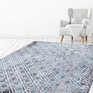 Concord Global Vintage Diamonds Geometric Area Rug