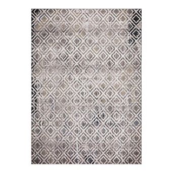 Concord Global Vintage Diamonds Geometric Area Rug