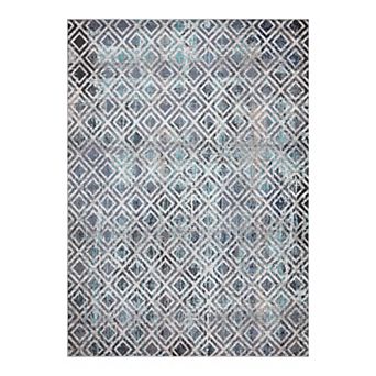 Concord Global Vintage Diamonds Geometric Area Rug