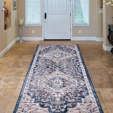 Concord Global Vintage Montreal Medallion Area Rug