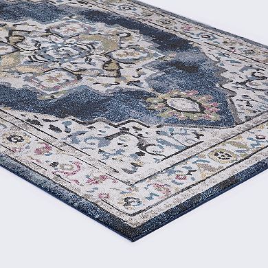 Concord Global Vintage Barclay Medallion Area Rug