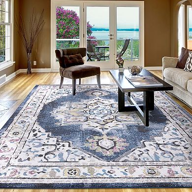 Concord Global Vintage Barclay Medallion Area Rug