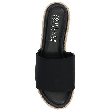 Journee Rosey Women's Espadrille Slide Sandals