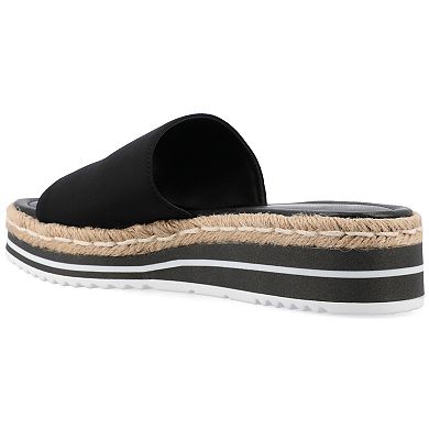 Journee Collection Rosey Women's Espadrille Slide Sandals 