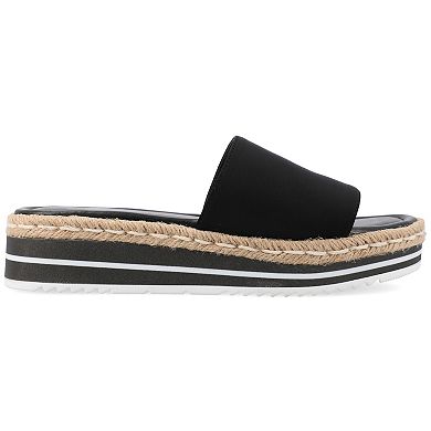 Journee Rosey Women's Espadrille Slide Sandals