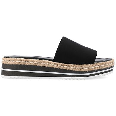 Journee Collection Rosey Women's Espadrille Slide Sandals