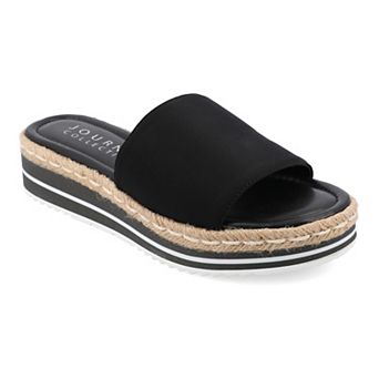 Journee Rosey Women's Espadrille Slide Sandals