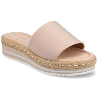Journee Rosey Women's Espadrille Slide Sandals