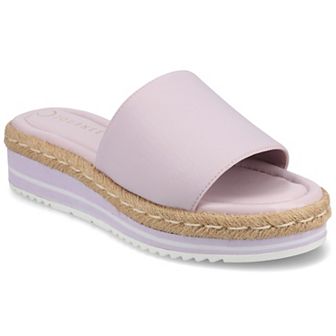 Journee Rosey Women's Espadrille Slide Sandals