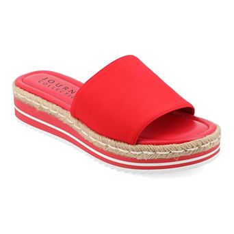 Journee Rosey Women's Espadrille Slide Sandals
