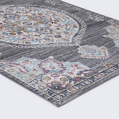 Concord Global Vintage Vintage Oushak Medallion Area Rug