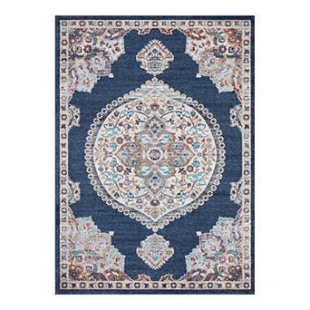 Concord Global Vintage Oushak Medallion Area Rug