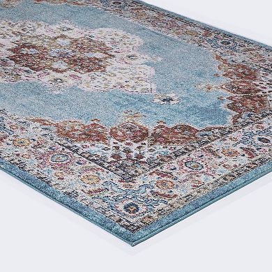 Concord Global Vintage Elegance Medallion Area Rug