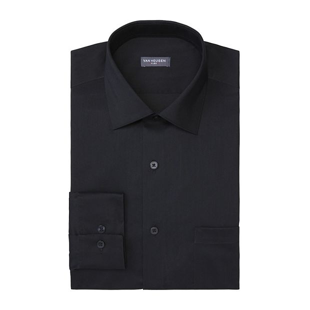  Van Heusen Men's FIT Dress Shirts Flex Collar Solid