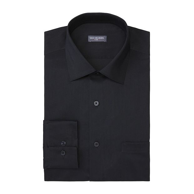 Black wrinkle cheap free dress shirt