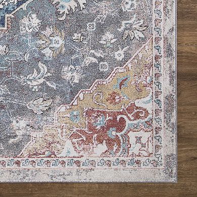 Concord Global Vintage Tabriz Medallion Area Rug