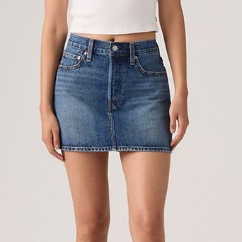 Women's Levi's® A-Line Button Front Mini Skirt