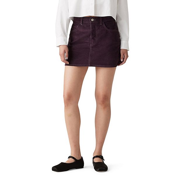 Button front mini skirt outlet