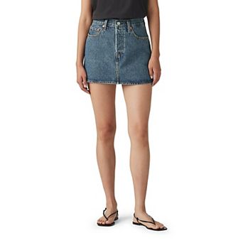 Women's Levi's® A-Line Button Front Mini Skirt