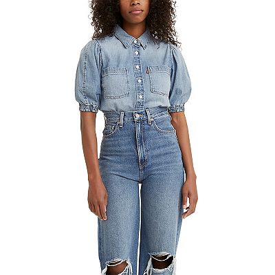 Women s Levi s Alice Short Sleeve Denim Blouse