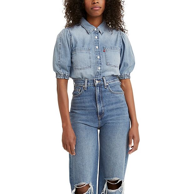 Kohls womens hot sale denim shirt