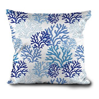 Home Fashions International Coral Me Crazy Textured Print Throw Pillow