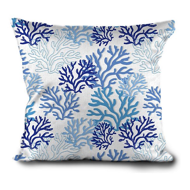 Coral print 2024 pillows