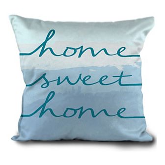 Home Fashions International Home Sweet Home Textured Print Throw Pillow