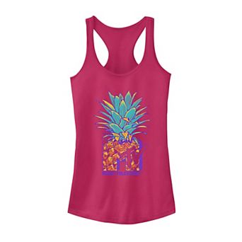 Juniors' MTV Pineapple Colorful Logo Music Television Graphic Tank Top