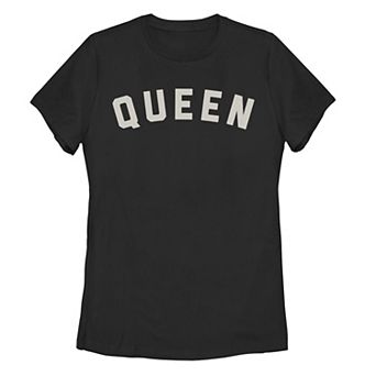 Juniors' Queen Collegiate Text Tee