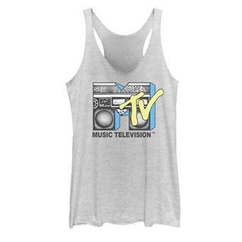 Juniors' MTV Logo Boombox Tank Top