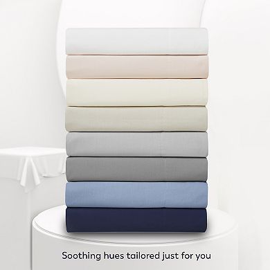 Color Sense Cool & Crisp Percale Weave Cotton Sheet Set & Pillowcases