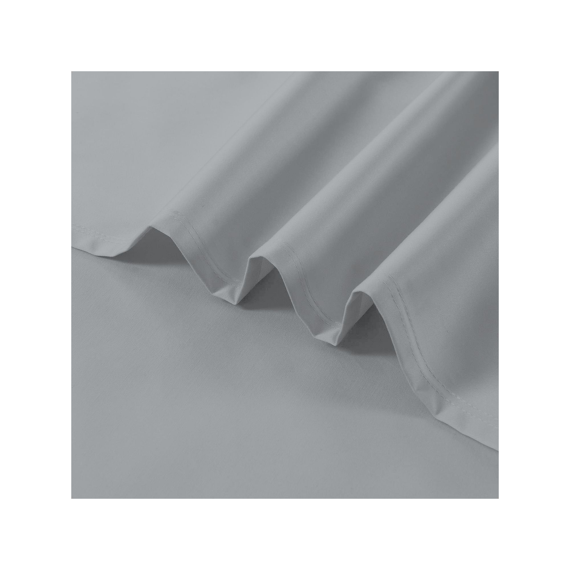 Color Sense Cool & Crisp Percale Weave Cotton Sheet Set & Pillowcases, Ligh