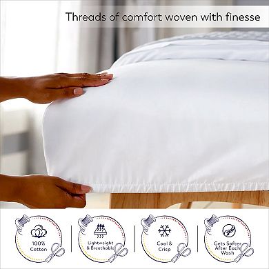 Color Sense Cool & Crisp Percale Weave Cotton Open Stock Sheets & Pillowcases