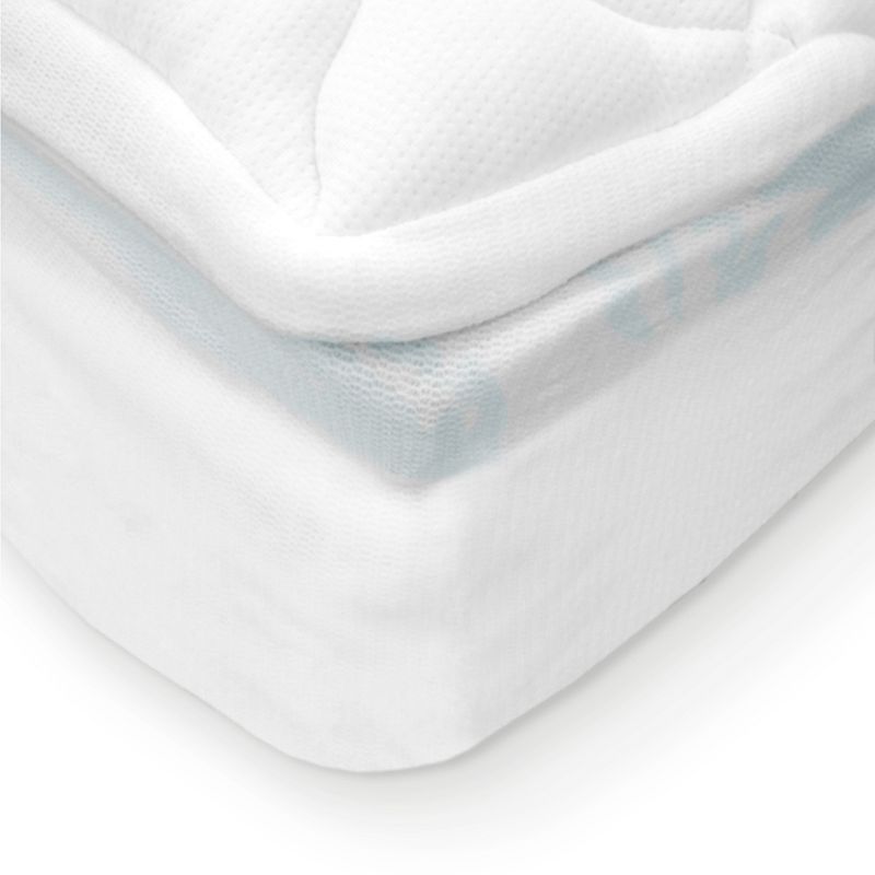 Double Thick 2-piece Rayon from Bamboo Mattress Pad & Comfort Topper, White