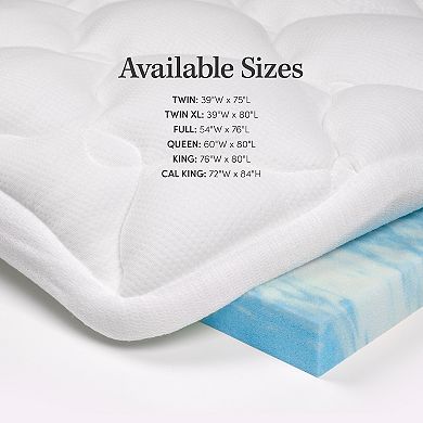 Double Thick 2-piece Rayon from Bamboo Mattress Pad & Comfort Topper