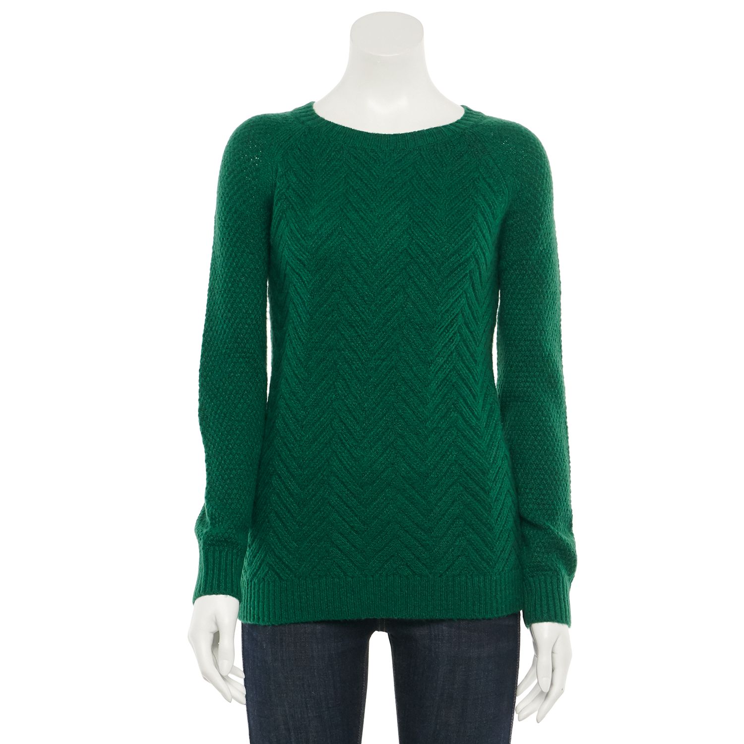 green sweater women