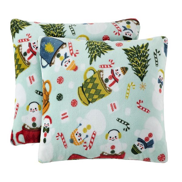 The Big One® Printed Plush 2pack Throw Pillow Set