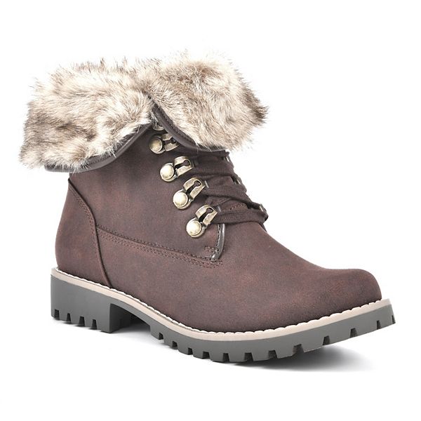 Cliffs by White Mountain Paddington Women's FauxFur Ankle Boots