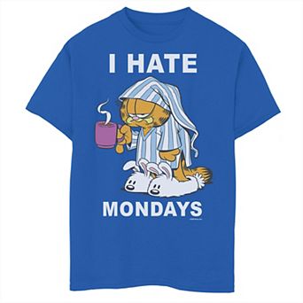 Boys 8-20 Garfield Mondays Sleep Memes Graphic Tee