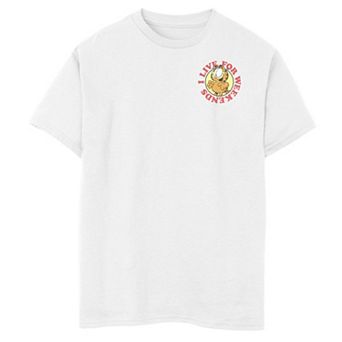 Boys 8-20 Garfield Loves Weekends Pocket Hit Graphic Tee