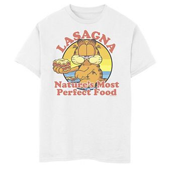 Boys 8-20 Garfield Lasagna Natures Best Food Graphic Tee