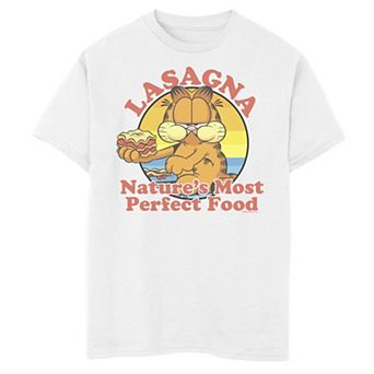 Boys 8-20 Garfield Lasagna Natures Best Food Graphic Tee
