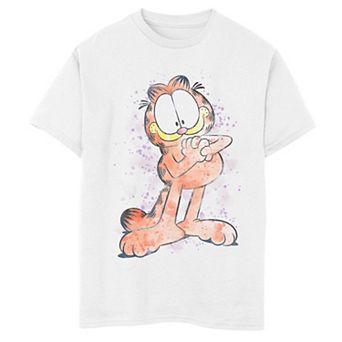Boys 8-20 Garfield Watercolor Poster Graphic Tee