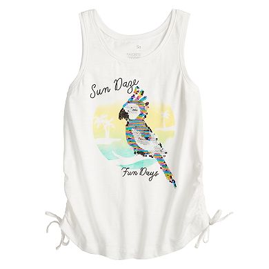Girls 4-20 & Plus Size SO Tie Dye Cinched Side Tank Top