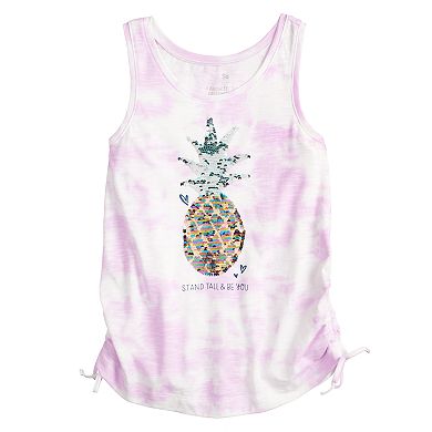 Girls 4-20 & Plus Size SO Tie Dye Cinched Side Tank Top