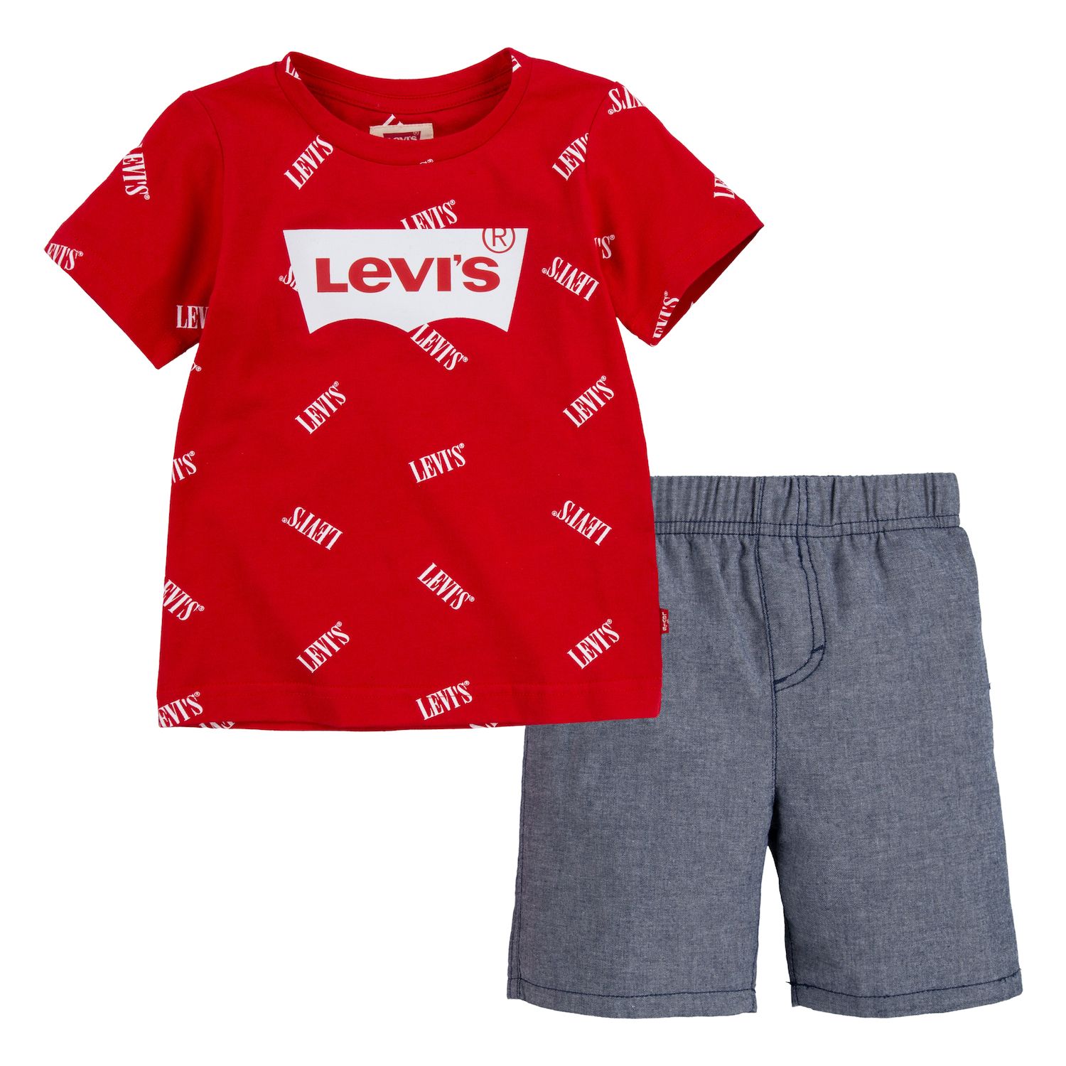 Image for Levi's Toddler Boy Tee & Pull-On Shorts Set at Kohl's.
