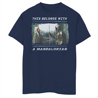Boys 6-20 Star Wars: The Mandalorian Belongs With A Mandalorian Ahsoka Graphic Tee